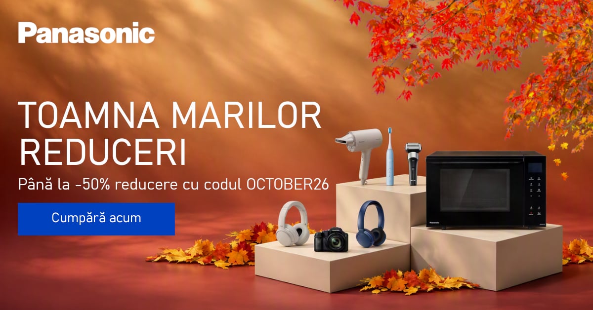 Panasonic - până la 50% reducere de toamnă